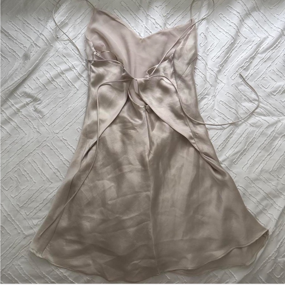 Zara Cream Mini Slip Dress